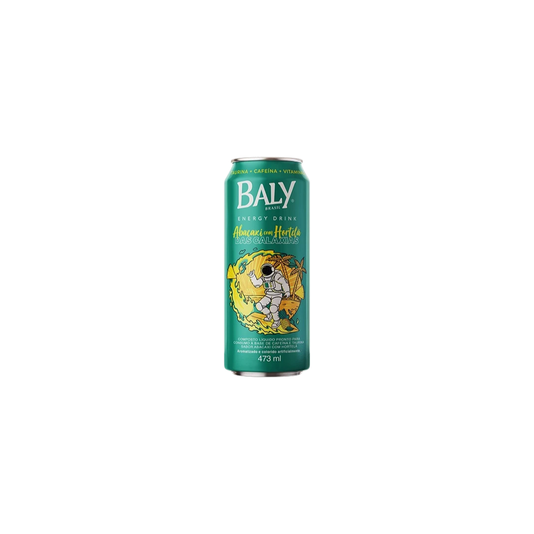 Baly Lata 473 ml Abacaxi c/ Hortelã