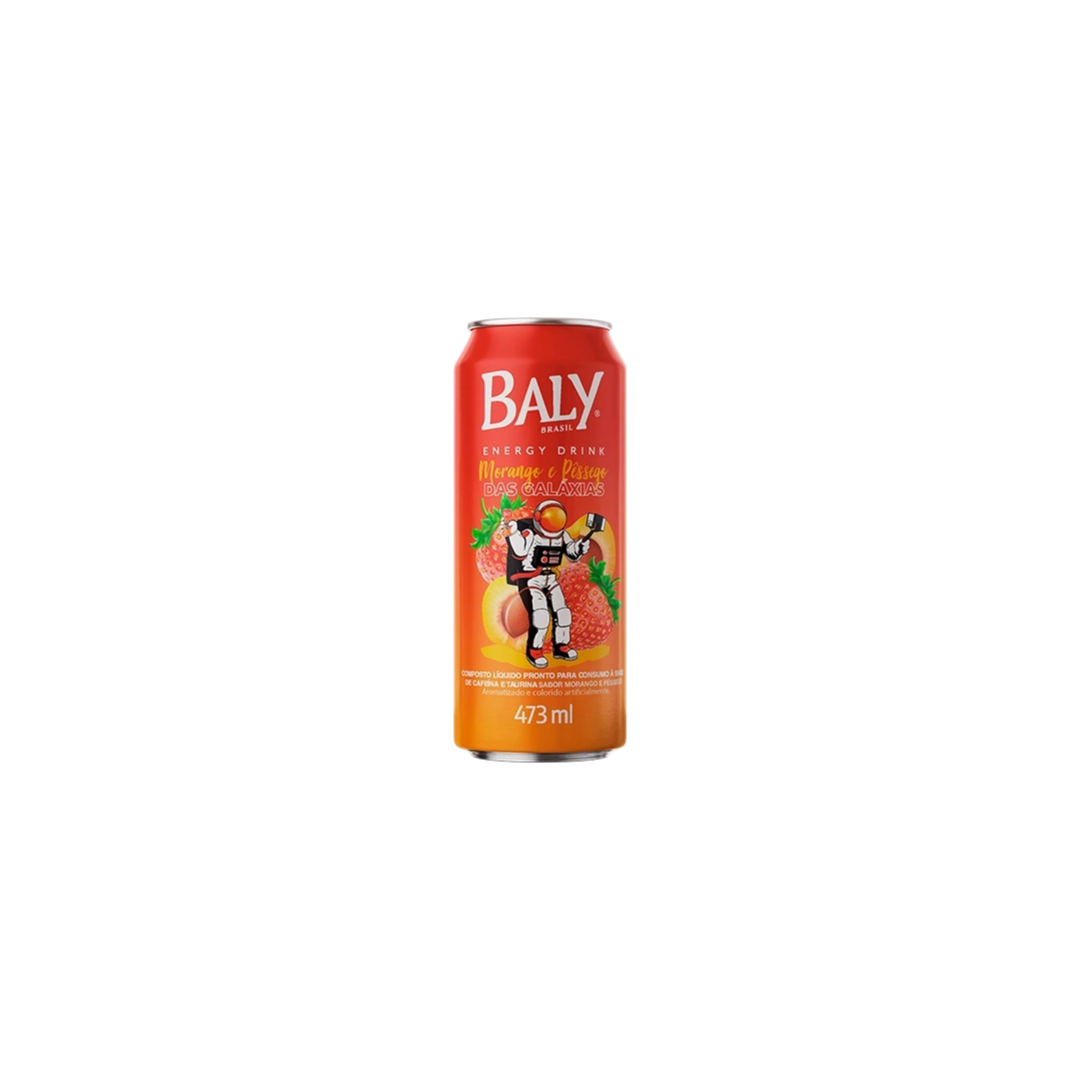 Baly Lata 473 ml Morango e Pessêgo